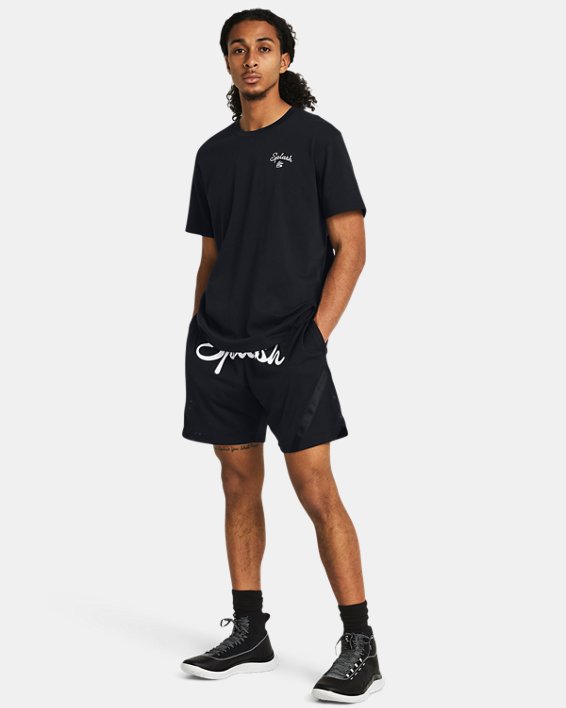 Camiseta Curry con bordado Splash para hombre, Black, pdpMainDesktop image number 2